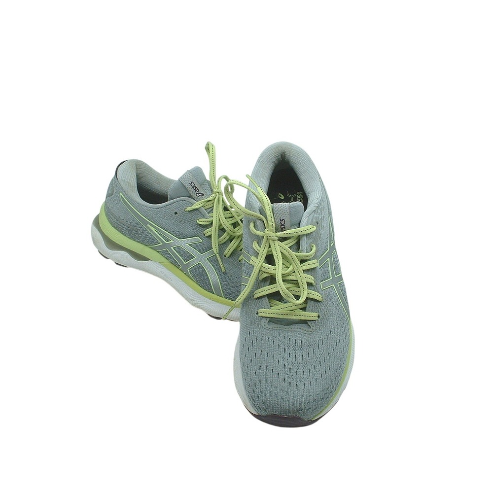Asics Gel-Nimbus 24 Sage Lime Green Running Shoes 1012B201 Womens 9.5